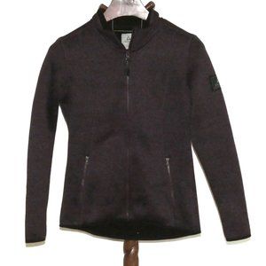 Cabelas Ascend Purple Fleece Lined Knit Jacket